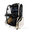 Breathable pet trolley backpack Teddy suitcase